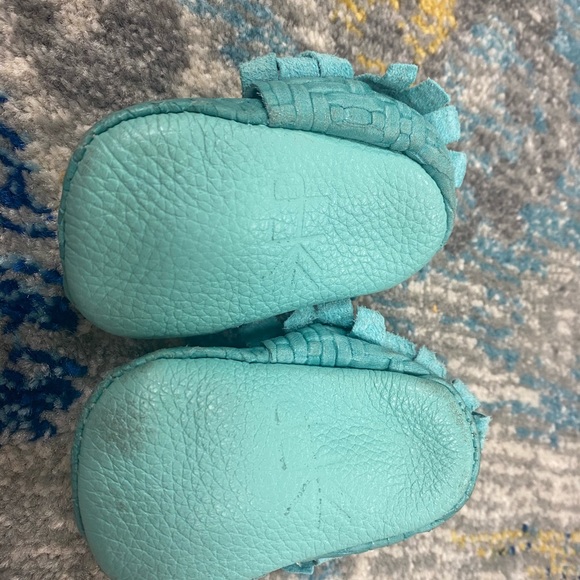 Freshly Picked Woven Teal Mocc. - Picture 2 of 4